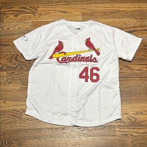 Cardinals White Jersey with Red and Yellow Accents
Not part of sale